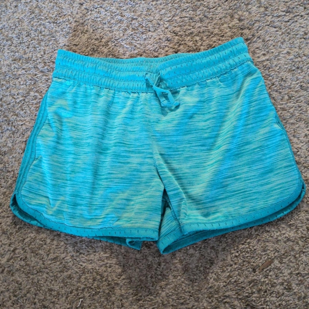 Women's Blue Reversible Athletic Shorts